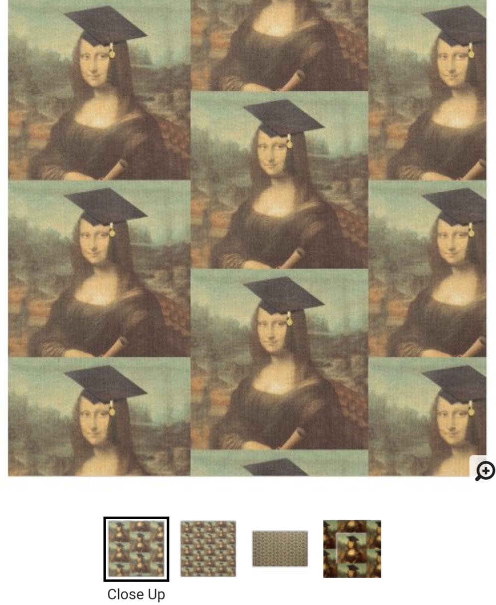 Mona Lisa Graduation fabric.
